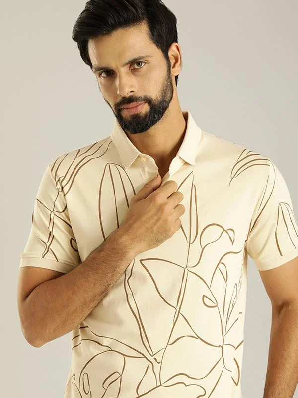 Stylish Men's HenleysMen Printed Polo T-Shirt