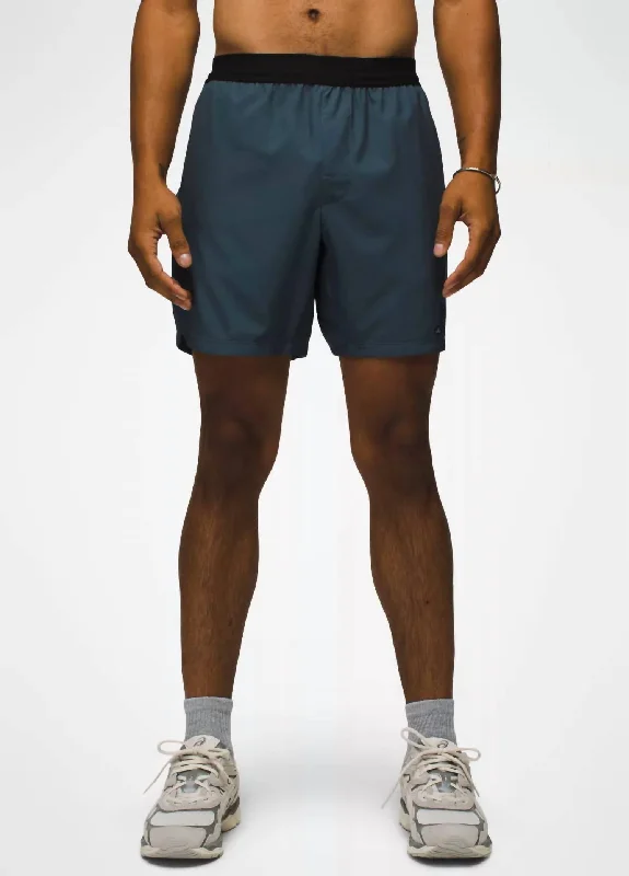Men's Cool Linen Shorts for SummerIntrinsic Short In Grey Blue