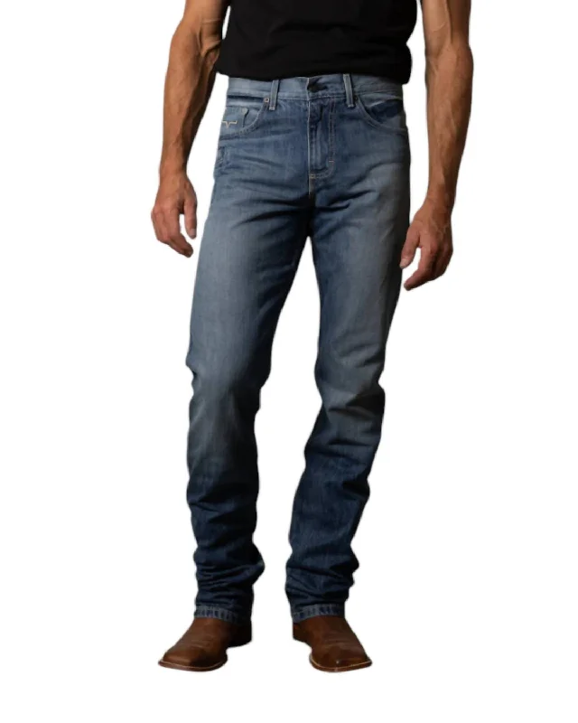 Inexpensive Men's JeansJames Straight Boot Cut Jeans In Mid Wash