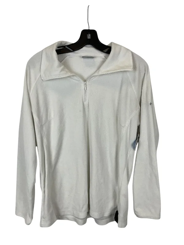 Stylish Men's Designer HoodiesSweatshirt Collar By Columbia In White, Size: Xl