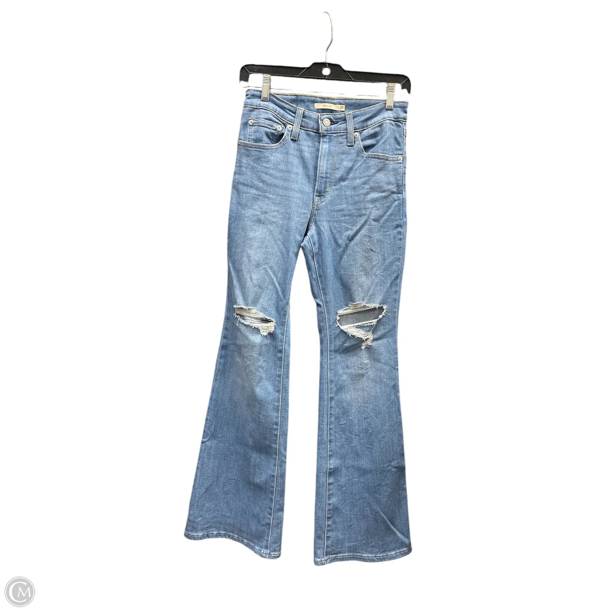 Designer Men's JeansJeans Flared By Levis In Blue Denim, Size: 4
