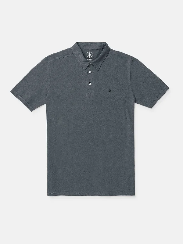 Striped Men's TopsBanger Polo Short Sleeve Shirt - Charcoal