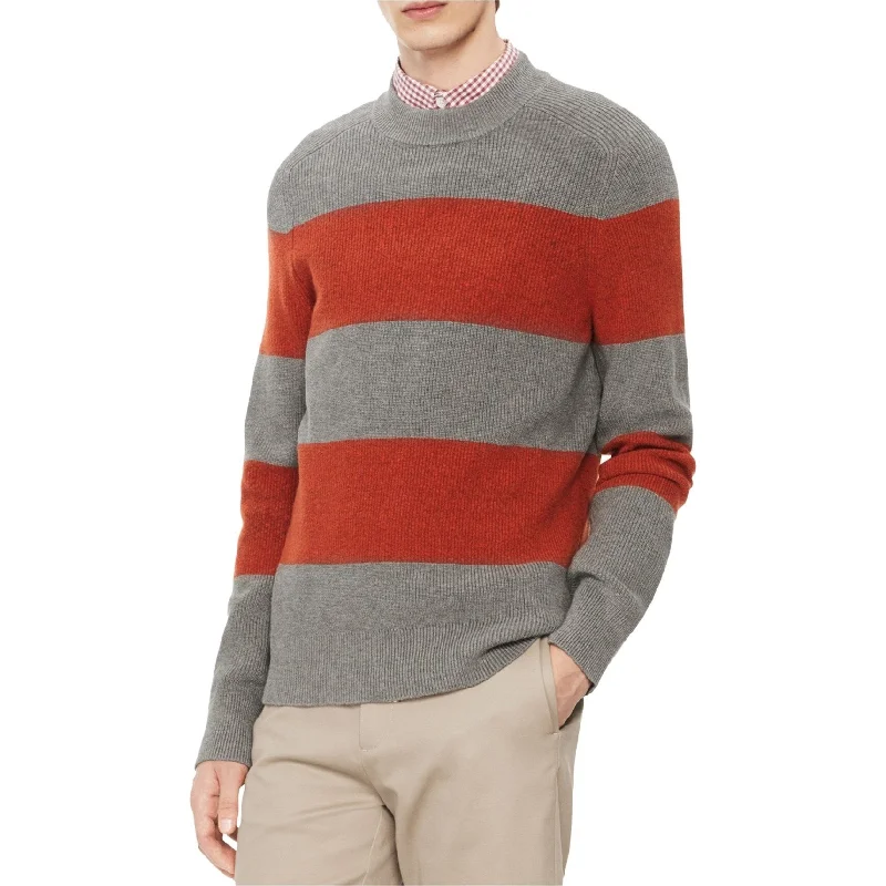 Men's Sweaters with Mock-Neck DesignsCalvin Klein Mens Mock Neck Striped Pullover Sweater Men's Sweaters with Mock-Neck DesignsCalvin Klein Mens Mock Neck Striped Pullover Sweater