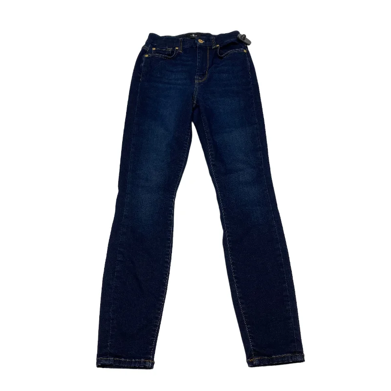 Workwear Men's JeansBlue Denim Jeans Designer 7 For All Mankind, Size 0