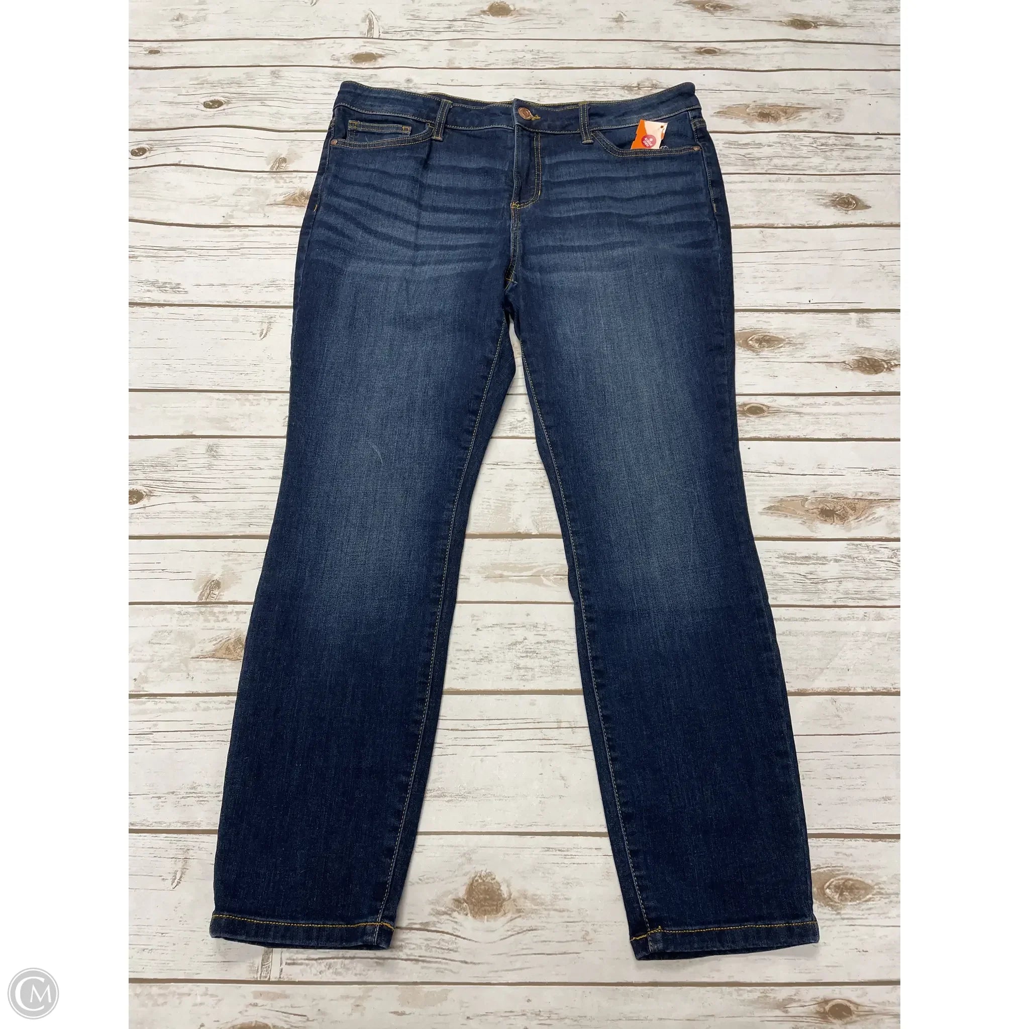Authentic Raw Denim Men's JeansJeans Skinny By Lc Lauren Conrad In Blue Denim, Size: 16