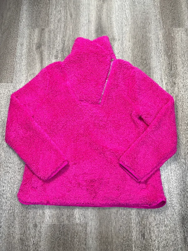High-Quality Men's French Terry HoodiesSweatshirt Collar By Talbots In Pink, Size: L High-Quality Men's French Terry HoodiesSweatshirt Collar By Talbots In Pink, Size: L