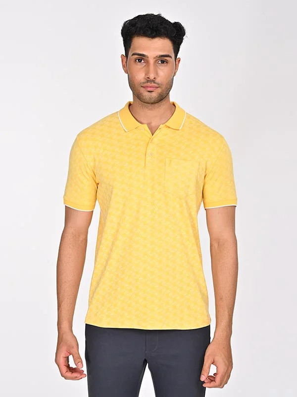 Solid-Colored Men's ShirtsMen Printed Polo T-Shirt