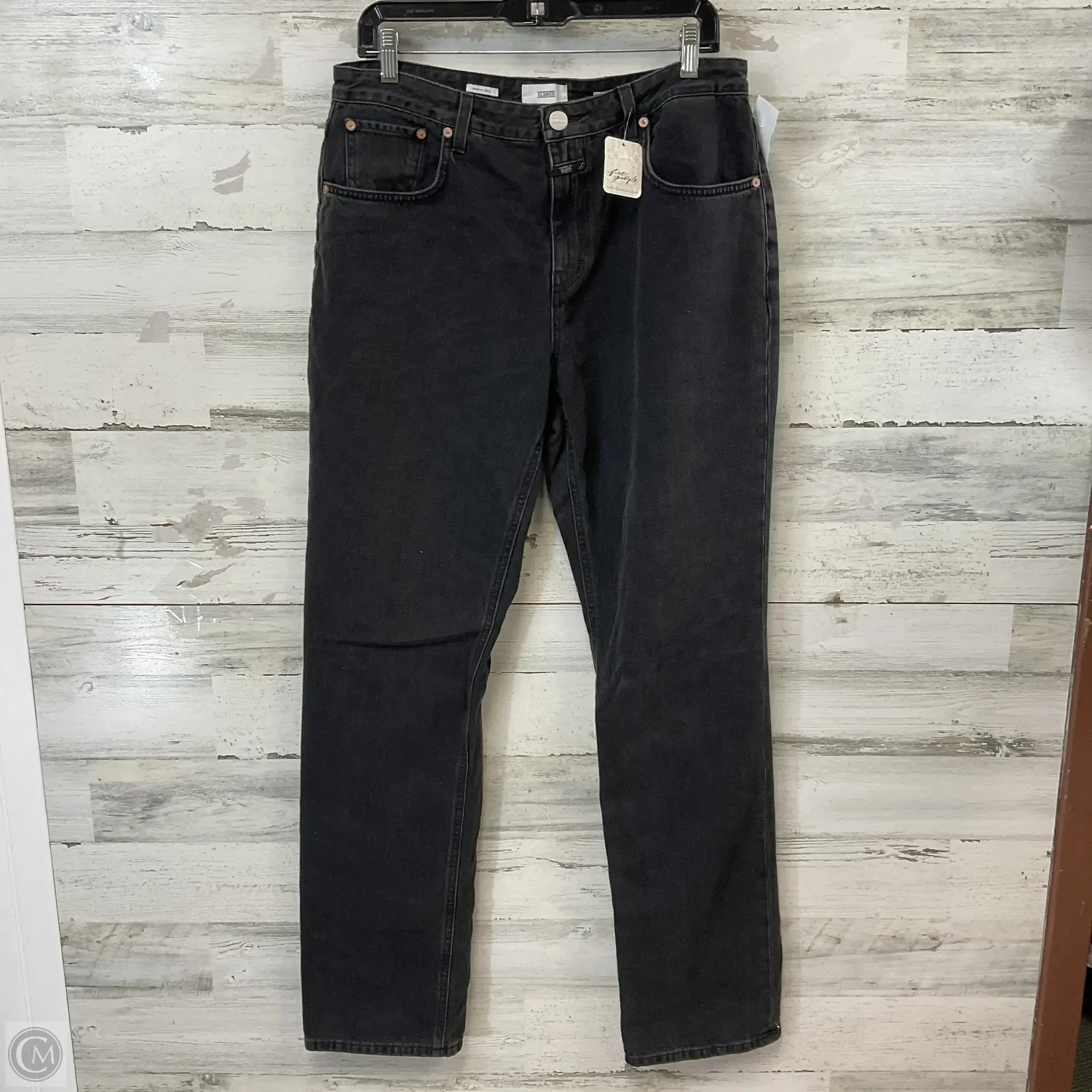 Flexible Stretch Men's JeansJeans Straight By Free People In Black Denim, Size: 14