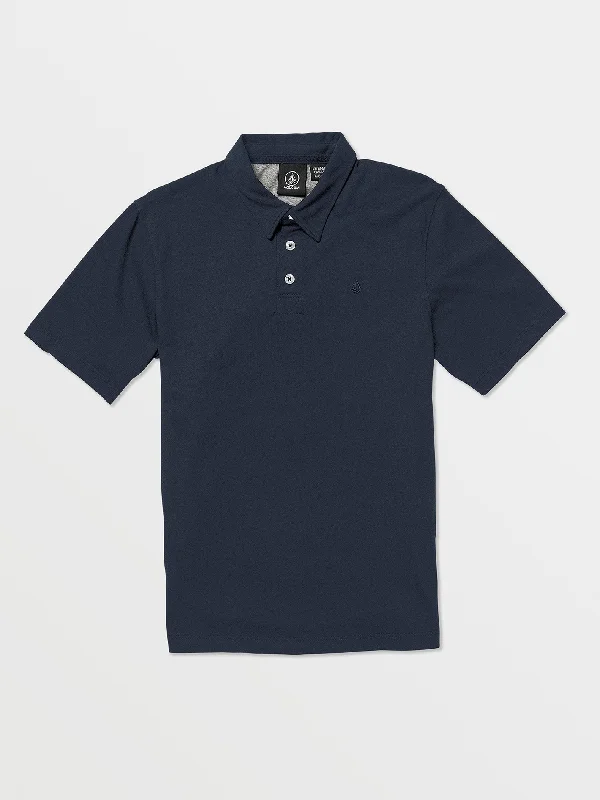 Men's Shirts with Contrast StitchingBig Boys Wowzer Polo Short Sleeve Shirt - Navy