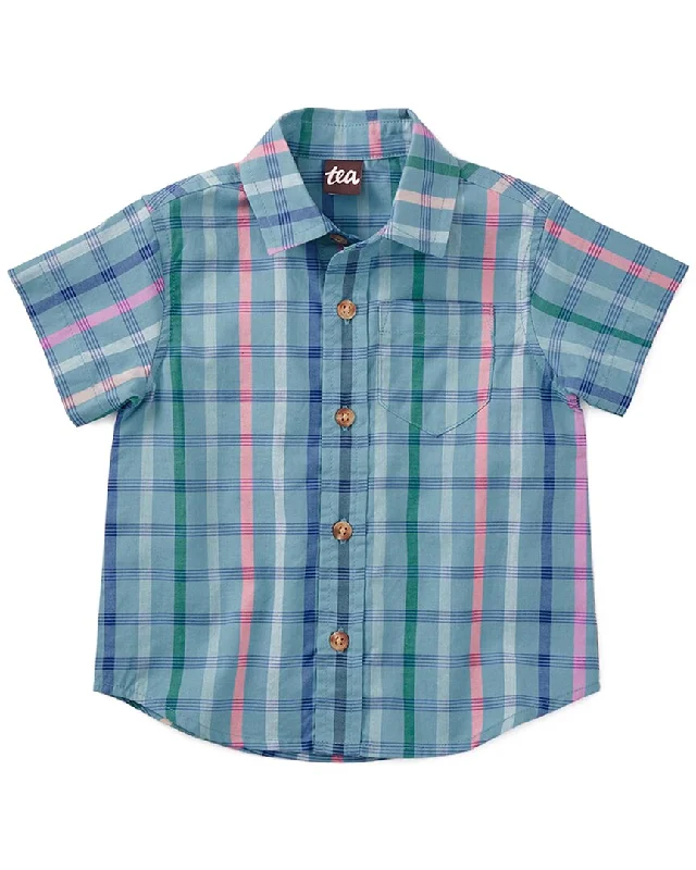 Men's Bamboo Fiber Shirts for Softness and BreathabilityTea Collection Madras Woven Baby Shirt Men's Bamboo Fiber Shirts for Softness and BreathabilityTea Collection Madras Woven Baby Shirt