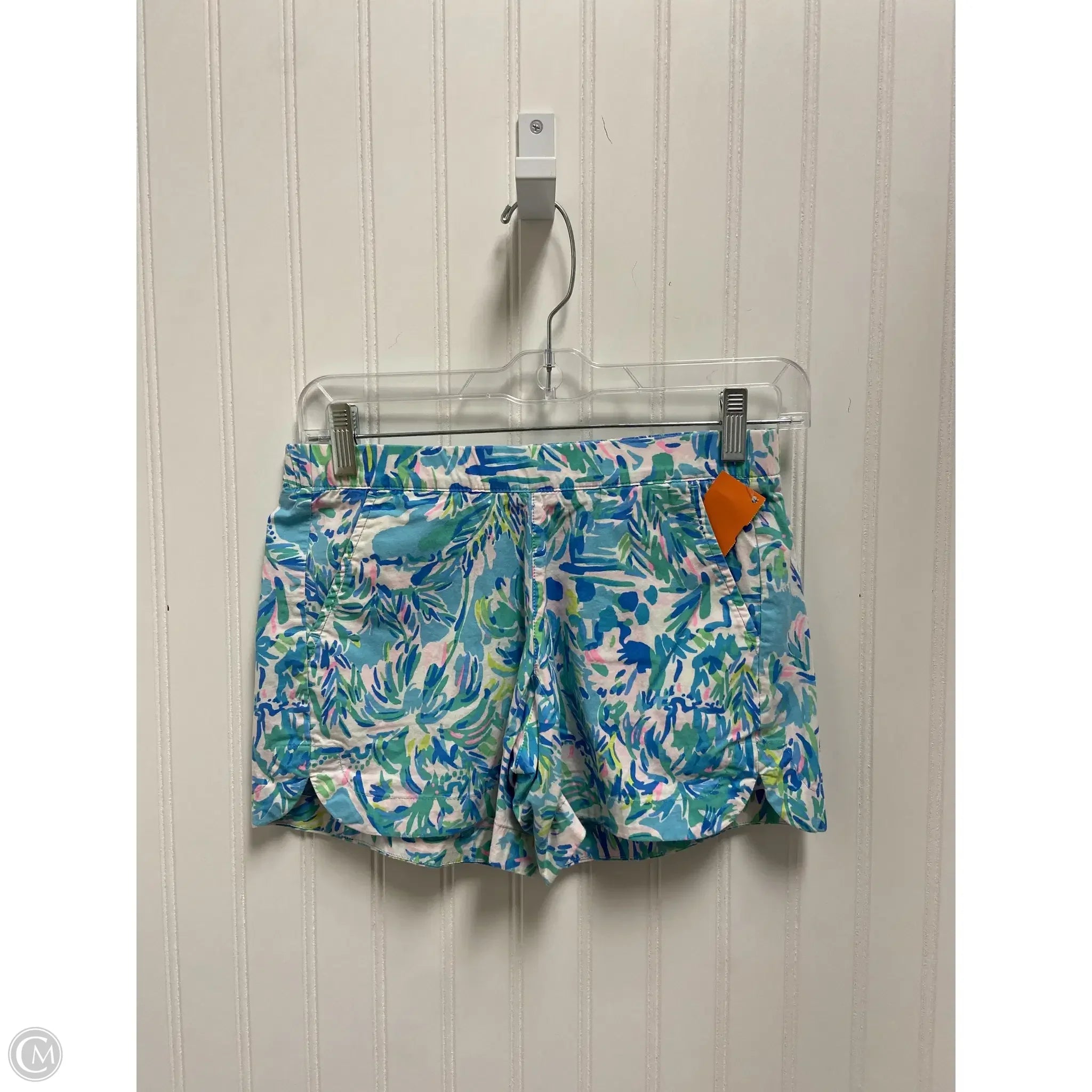 Casual Men's Patterned Bermuda ShortsShorts Designer By Lilly Pulitzer In Blue & Pink, Size: 0 Casual Men's Patterned Bermuda ShortsShorts Designer By Lilly Pulitzer In Blue & Pink, Size: 0