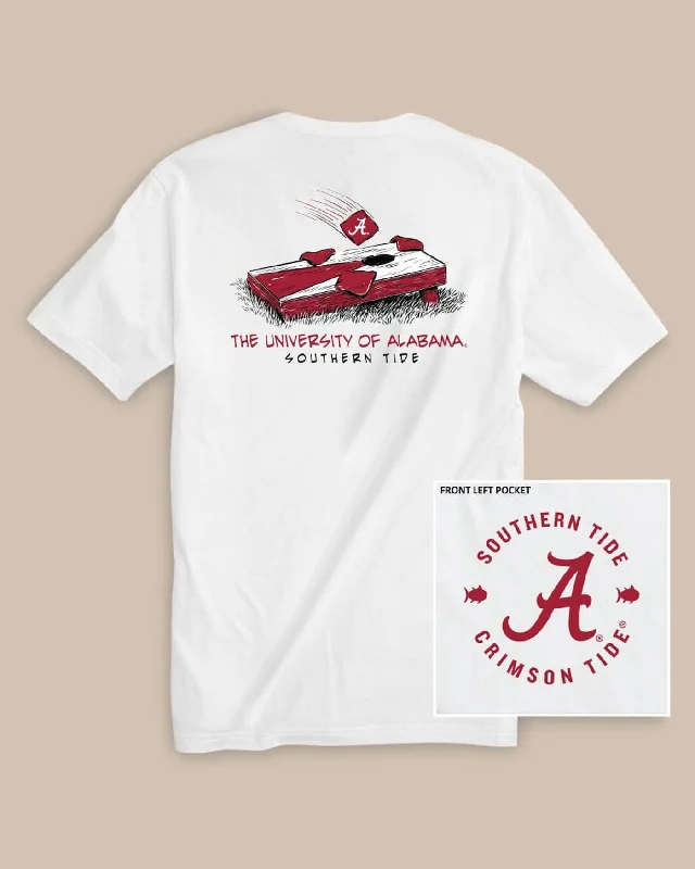 Men's Shirts with Short PlacketsAlabama Crimson Tide Cornhole T-Shirt
