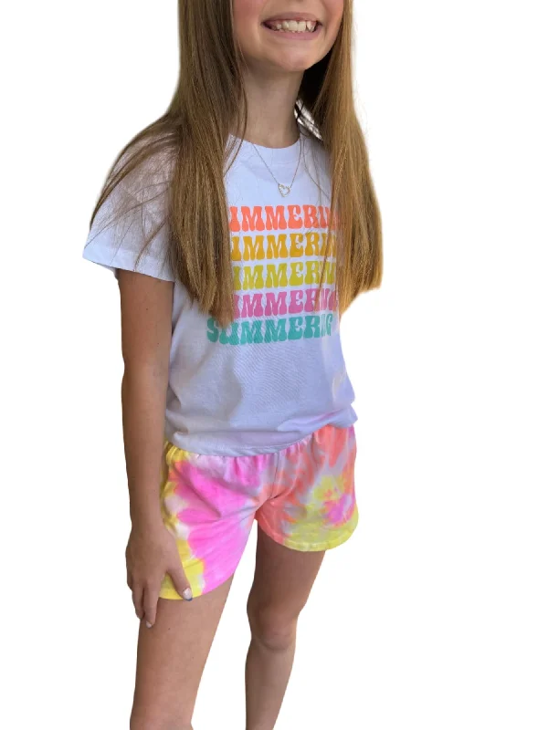 Easy-to-Wear Men's Machine-Washable Casual ShortsGirls Play Shorts In Sunset