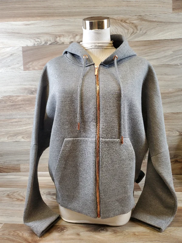 Lightweight Men's Running HoodiesSweatshirt Hoodie By Clothes Mentor In Grey, Size: L Lightweight Men's Running HoodiesSweatshirt Hoodie By Clothes Mentor In Grey, Size: L