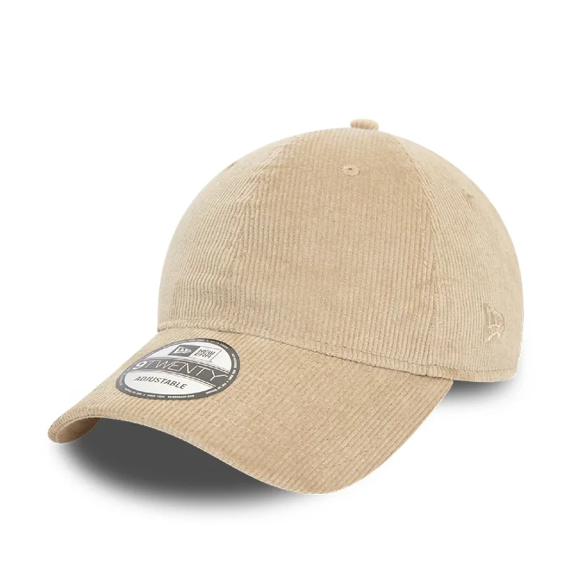 Plain Beanie CapsNew Era Cord Light Beige 9TWENTY Adjustable Cap