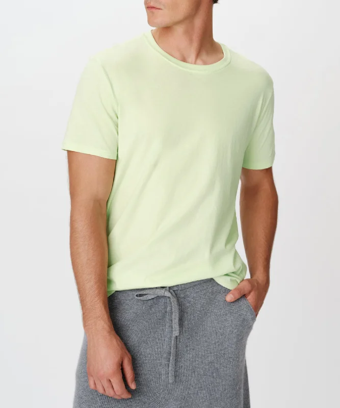 Men's Shirts with Appliquéd SleevesClassic Jersey Short Sleeve Crew Neck Tee - Mint Tint Men's Shirts with Appliquéd SleevesClassic Jersey Short Sleeve Crew Neck Tee - Mint Tint
