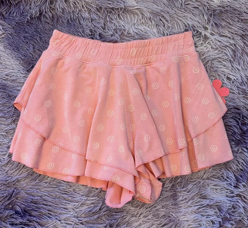 Work-Appropriate Men's Cargo ShortsGirl's Floral Ruffle Short In Candy Pink