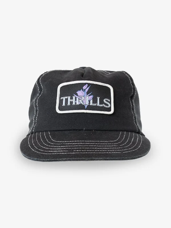Vibrant Baseball HatsIn Bloom 5 Panel Cap - Twilight Black