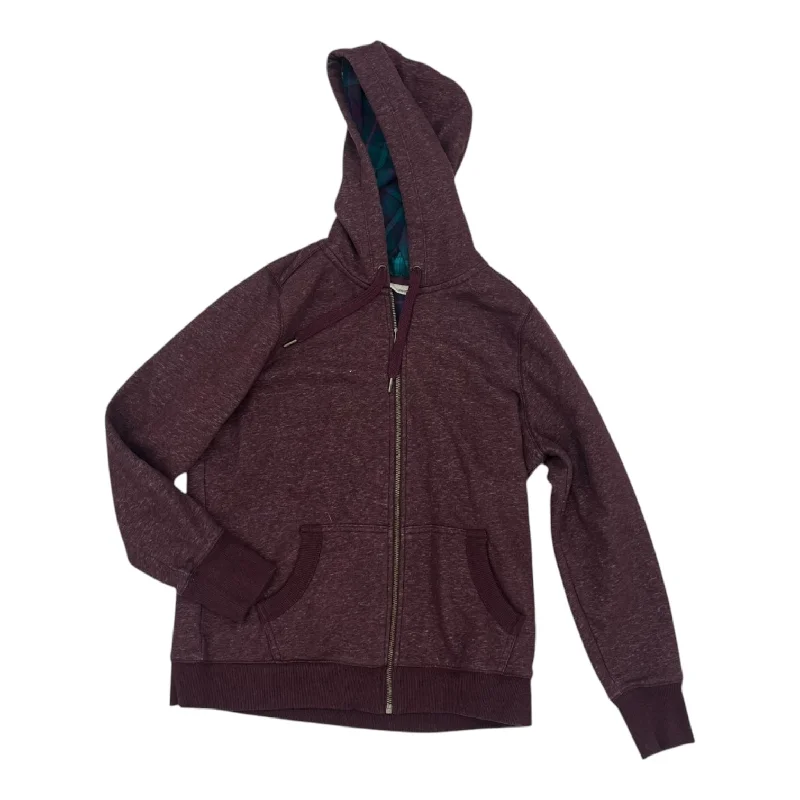 Men's Hoodies with InsulationSweatshirt Hoodie By L.L. Bean In Maroon, Size:M