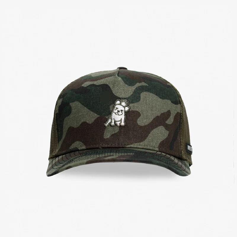 Youth Snapback HatsRetro Trucker Cap in Green Camo