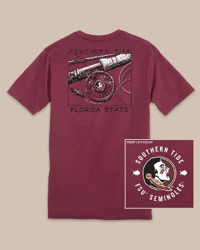 Men's Casual Shirts for Everyday WearFSU Seminoles Gameday Fly Reel T-Shirt