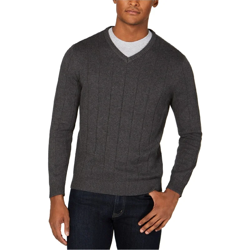 Men's Sweaters with High-Low HemlinesClub Room Mens Textured Pullover Sweater