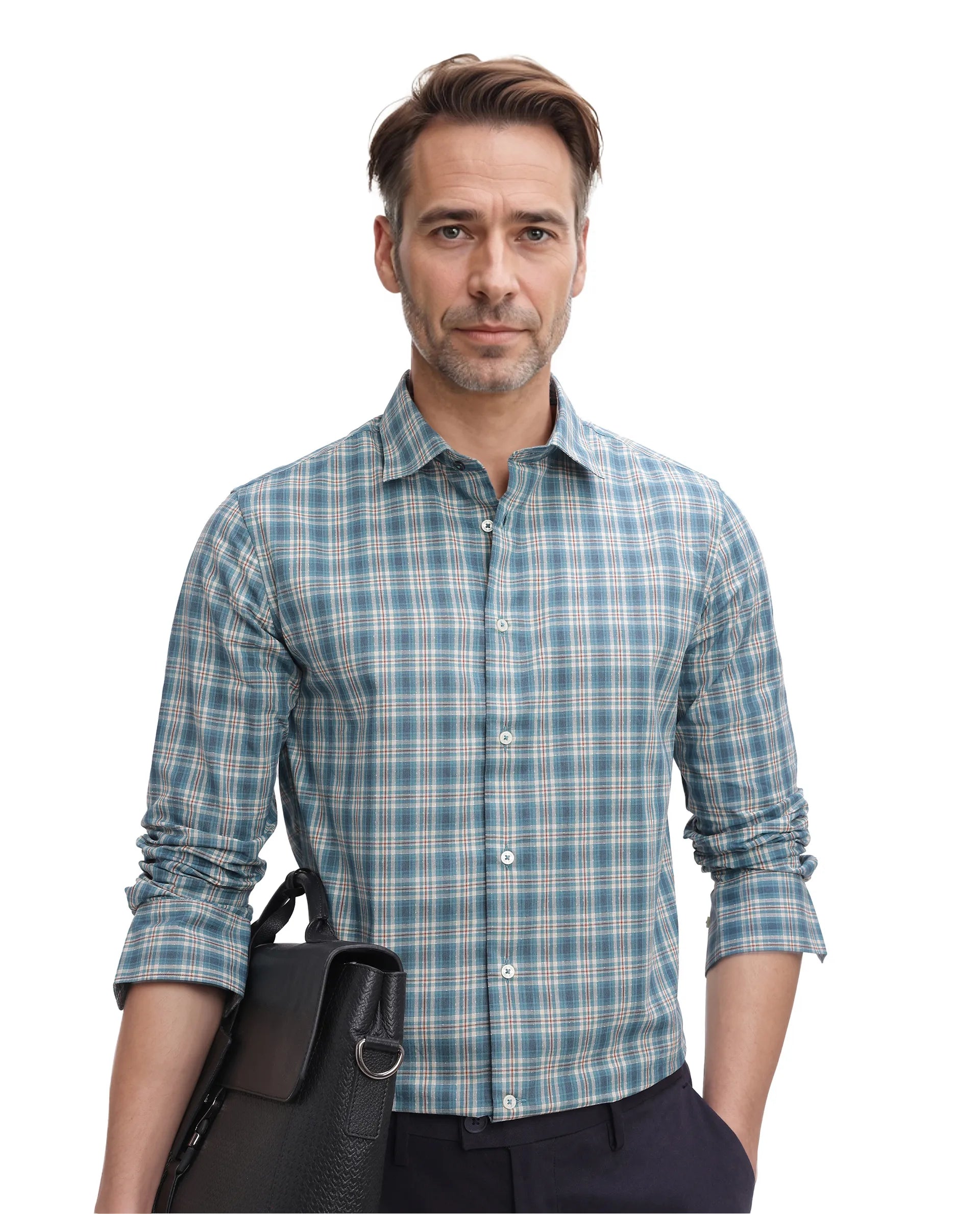 Comfortable Men's Flannel ShirtsRare Rabbit Men's Sept Turq Cotton Fabric Full Sleeve Regular Fit Checks Shirt Comfortable Men's Flannel ShirtsRare Rabbit Men's Sept Turq Cotton Fabric Full Sleeve Regular Fit Checks Shirt