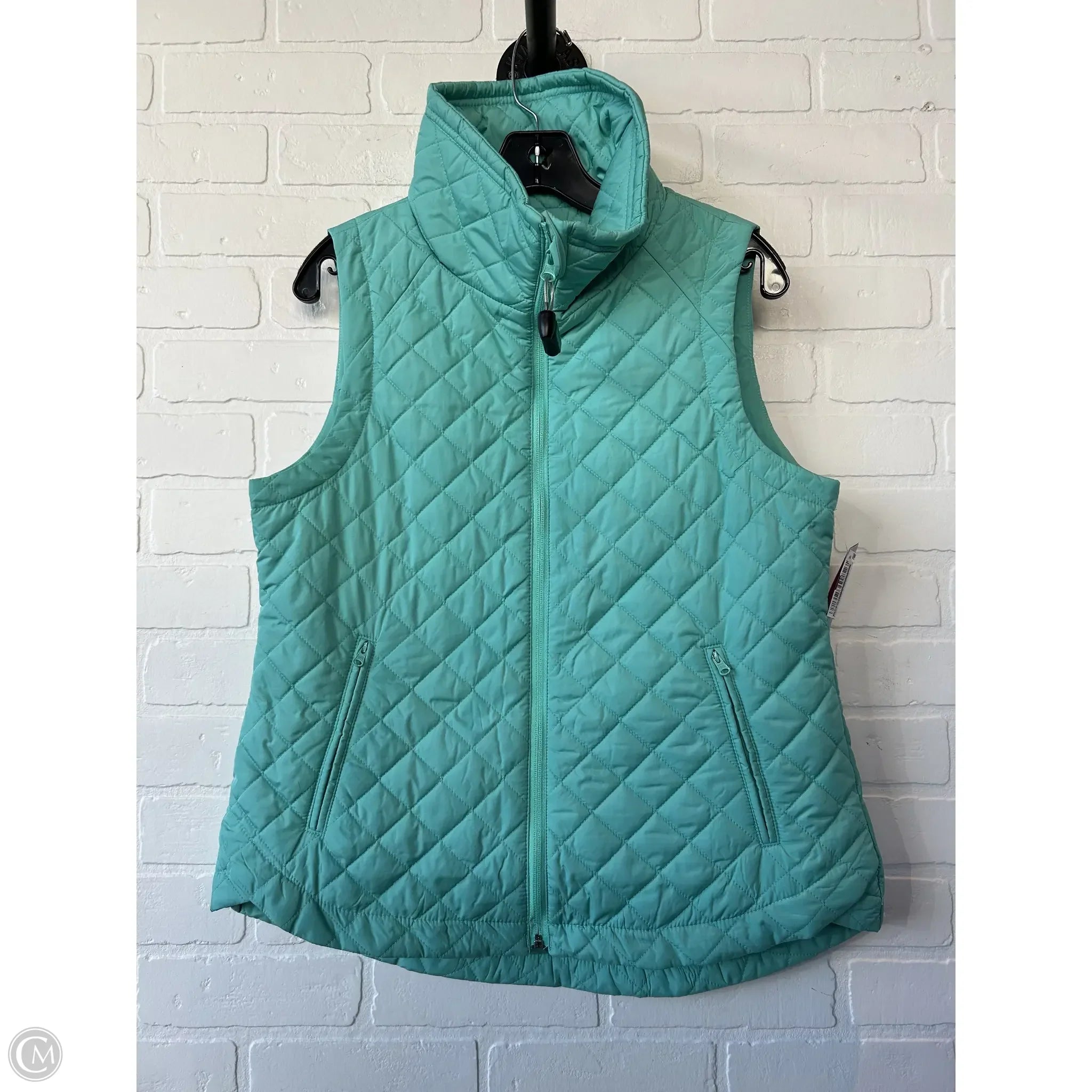 Men's Coats for All SeasonsVest Puffer & Quilted By Talbots In Aqua, Size: Mp