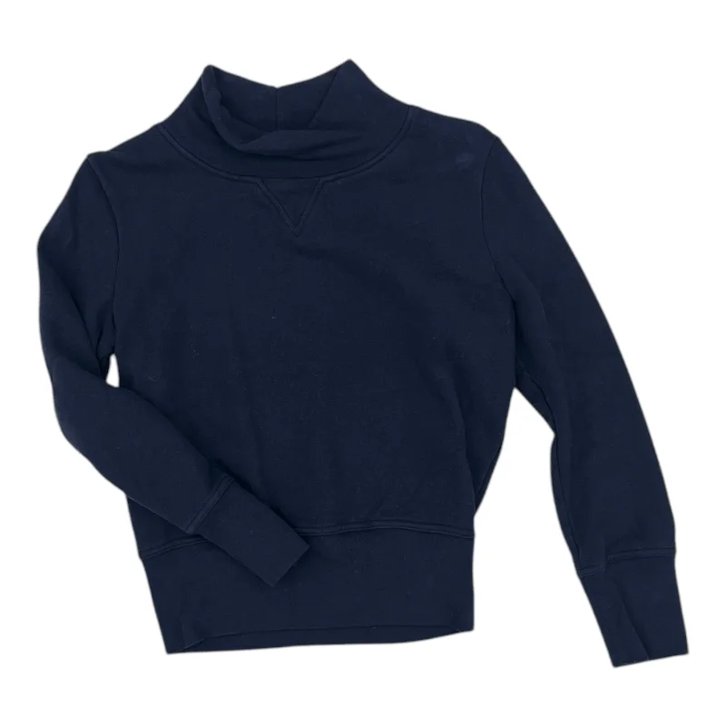 Comfortable Men's Fleece HoodiesSweatshirt Collar By Madewell In Navy, Size:S