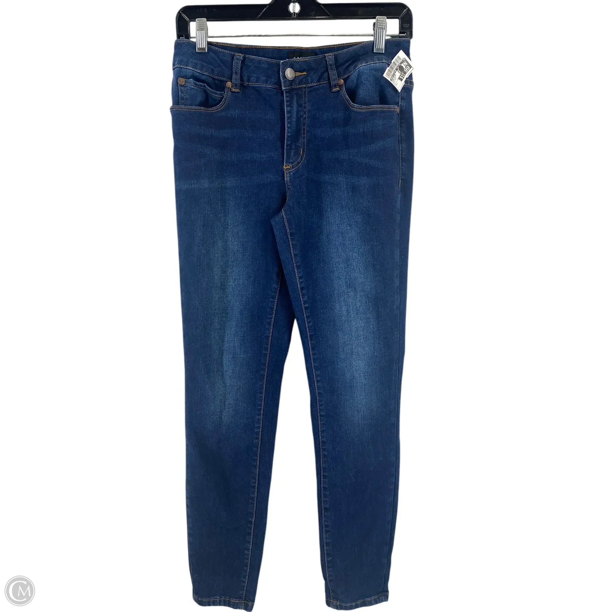 Men's Jeans with Embroidered LogosJeans Skinny By Tahari By Arthur Levine In Blue Denim, Size: 4 Men's Jeans with Embroidered LogosJeans Skinny By Tahari By Arthur Levine In Blue Denim, Size: 4