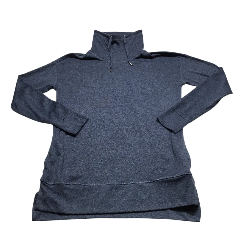 Men's Hoodies for AutumnAthletic Sweatshirt Collar By Old Navy In Blue, Size: L