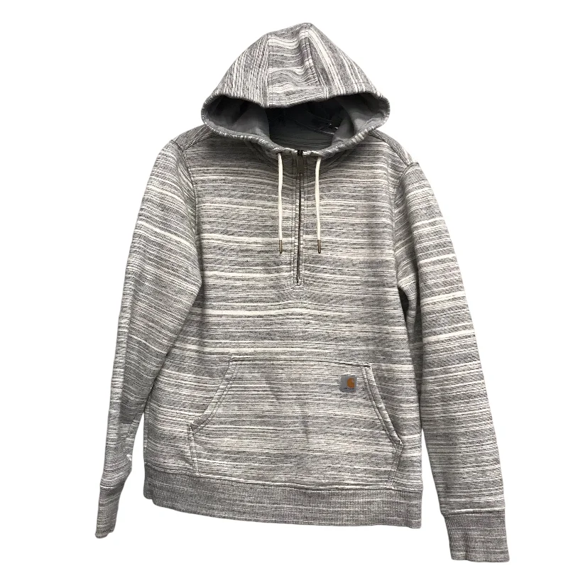 Men's Hoodies for LayeringSweatshirt Hoodie By Carhartt In Striped Pattern, Size:M