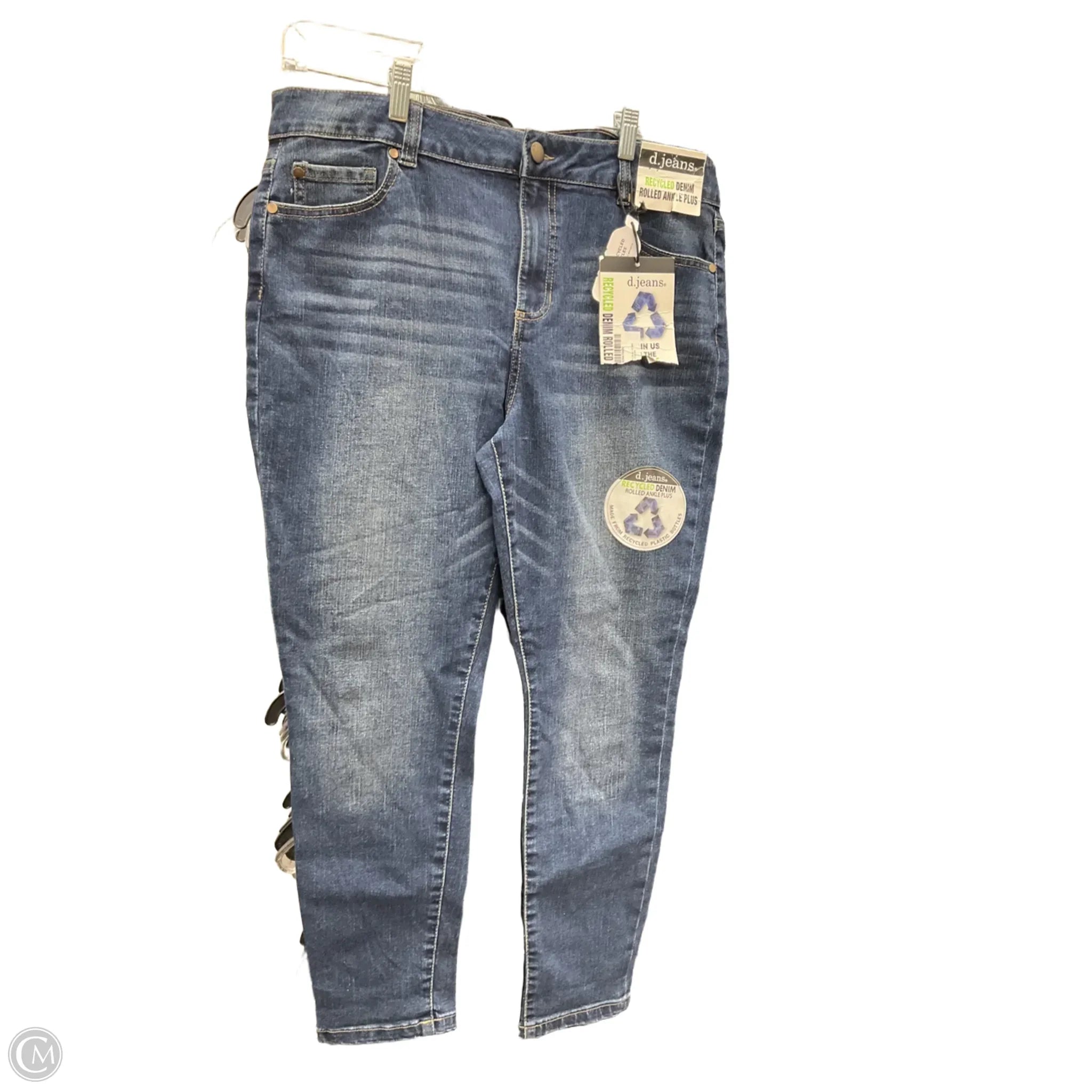 XL Men's JeansJeans Straight By D Jeans In Blue Denim, Size: 16