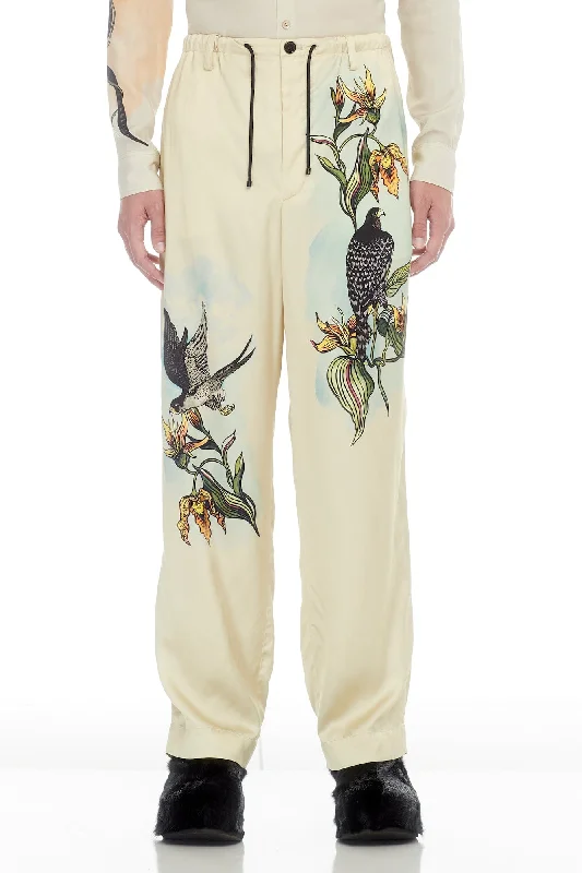 Men's Coats with Inner PocketsDries Van Noten Penny Printed Pants