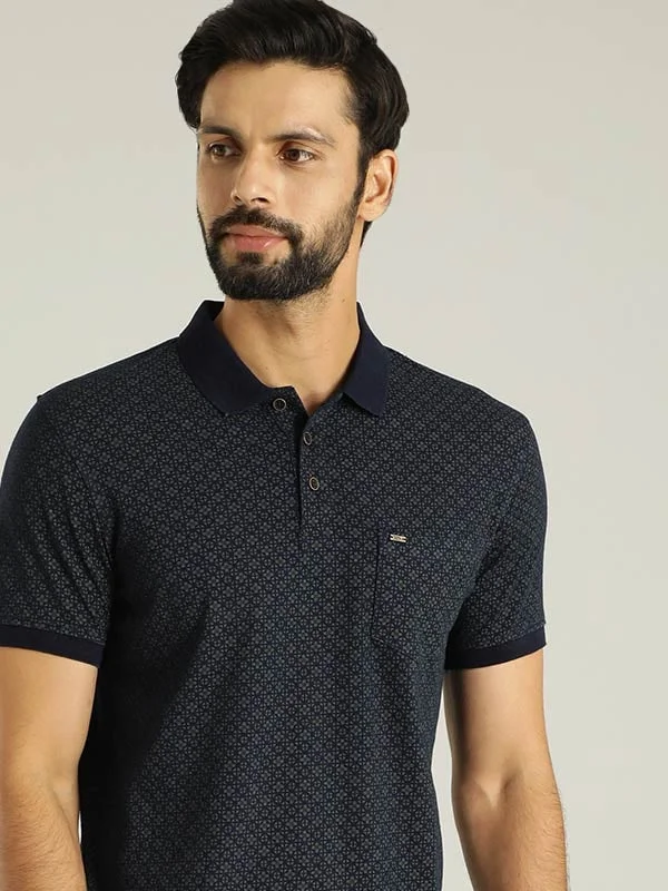 Men's Shirts with Pocket SquaresMen Printed Polo T-Shirt