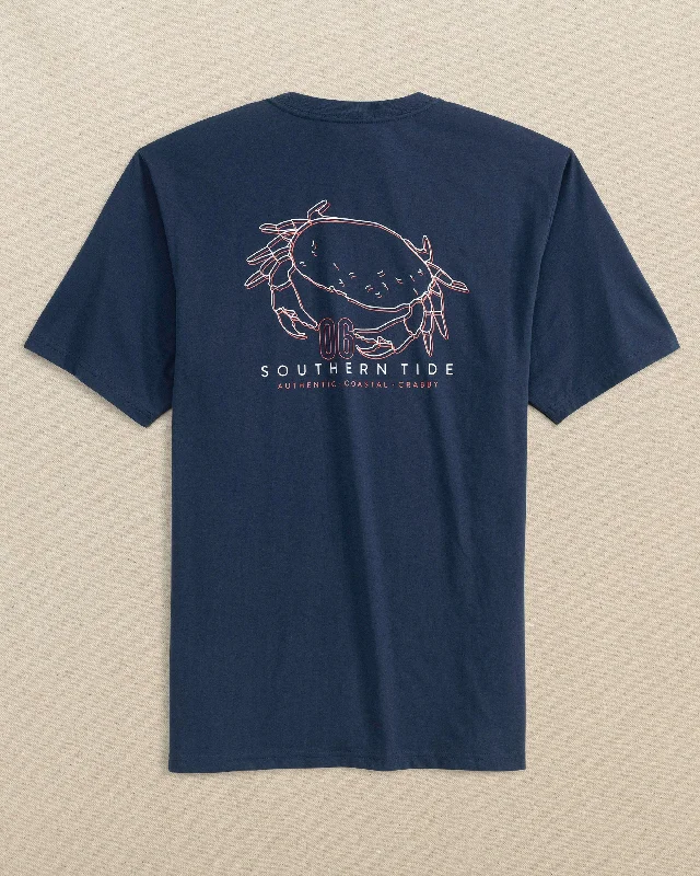 Patterned Men's Hawaiian ShirtsCoastal and Crabby Short Sleeve T-Shirt