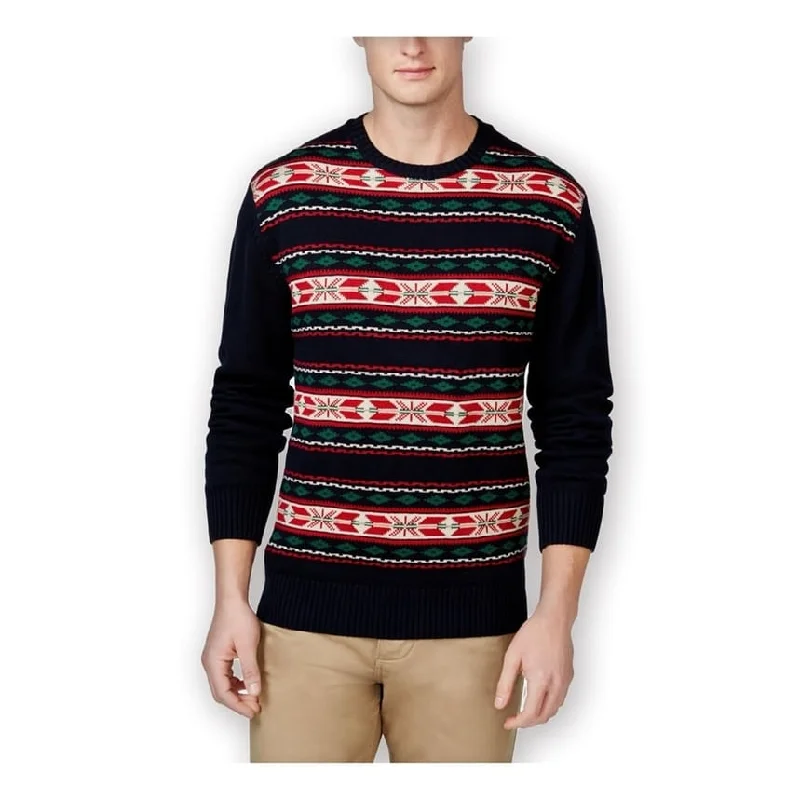 Men's Sweaters for Winter SportsWeatherproof Mens Vintage Fair Isle Shawl Sweater