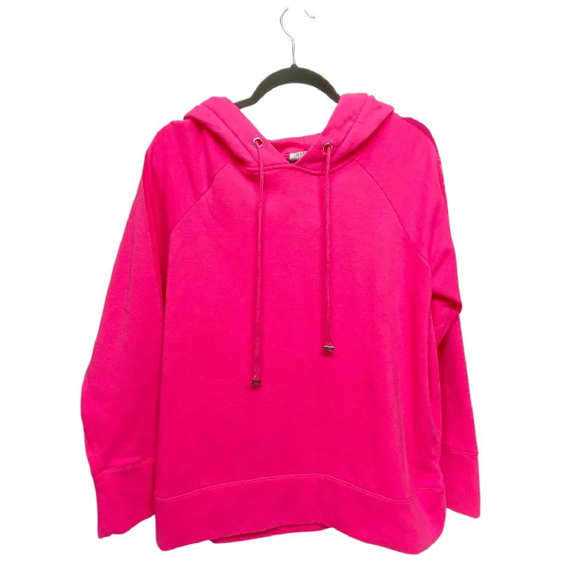 Classic Men's Cotton HoodiesSweatshirt Hoodie By Danskin In Pink, Size: L