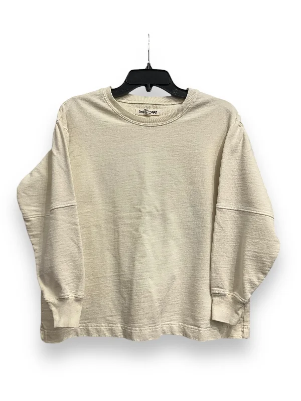 Men's Hoodies for Outdoor ActivitiesSweatshirt Crewneck By Clothes Mentor In Cream, Size: Xs Men's Hoodies for Outdoor ActivitiesSweatshirt Crewneck By Clothes Mentor In Cream, Size: Xs