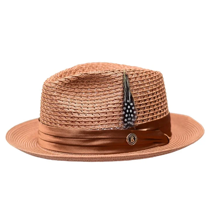 Children's Baseball HatsBrandy Brown Bruno Capelo Men's Fedora Summer Straw Hat Julian collection Children's Baseball HatsBrandy Brown Bruno Capelo Men's Fedora Summer Straw Hat Julian collection