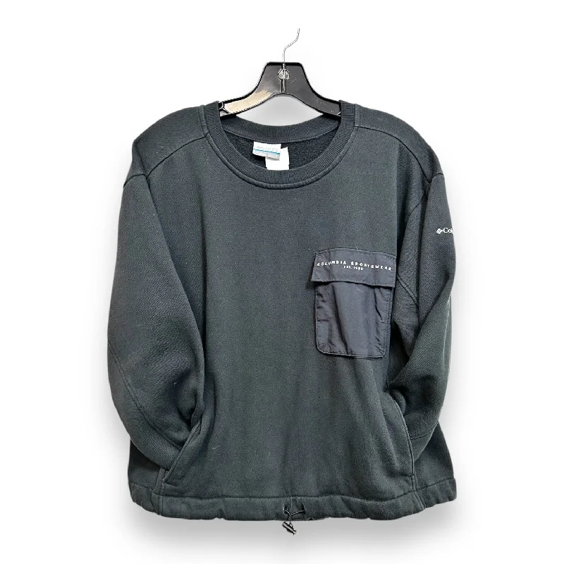 Men's Hoodies with Zippered PocketsSweatshirt Collar By Columbia In Black, Size: L
