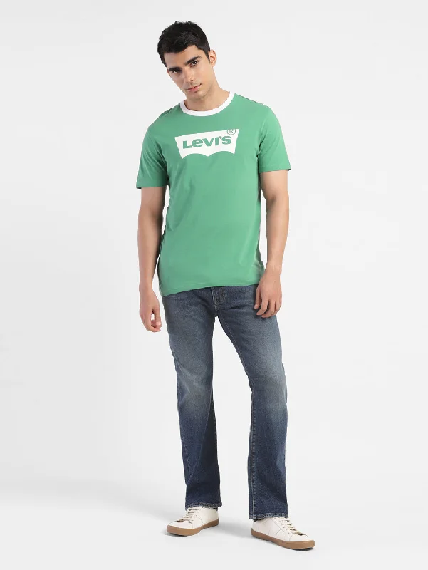 Men's Shirts with Pin CollarsMen's Green Brand Logo T-Shirt