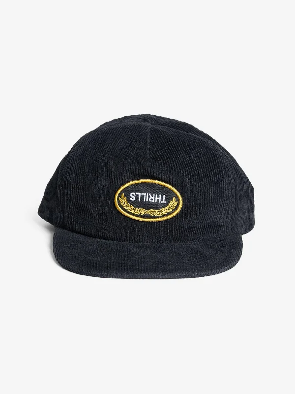 Girls' Straw HatsThrills Victory 5 Panel Cap - Black
