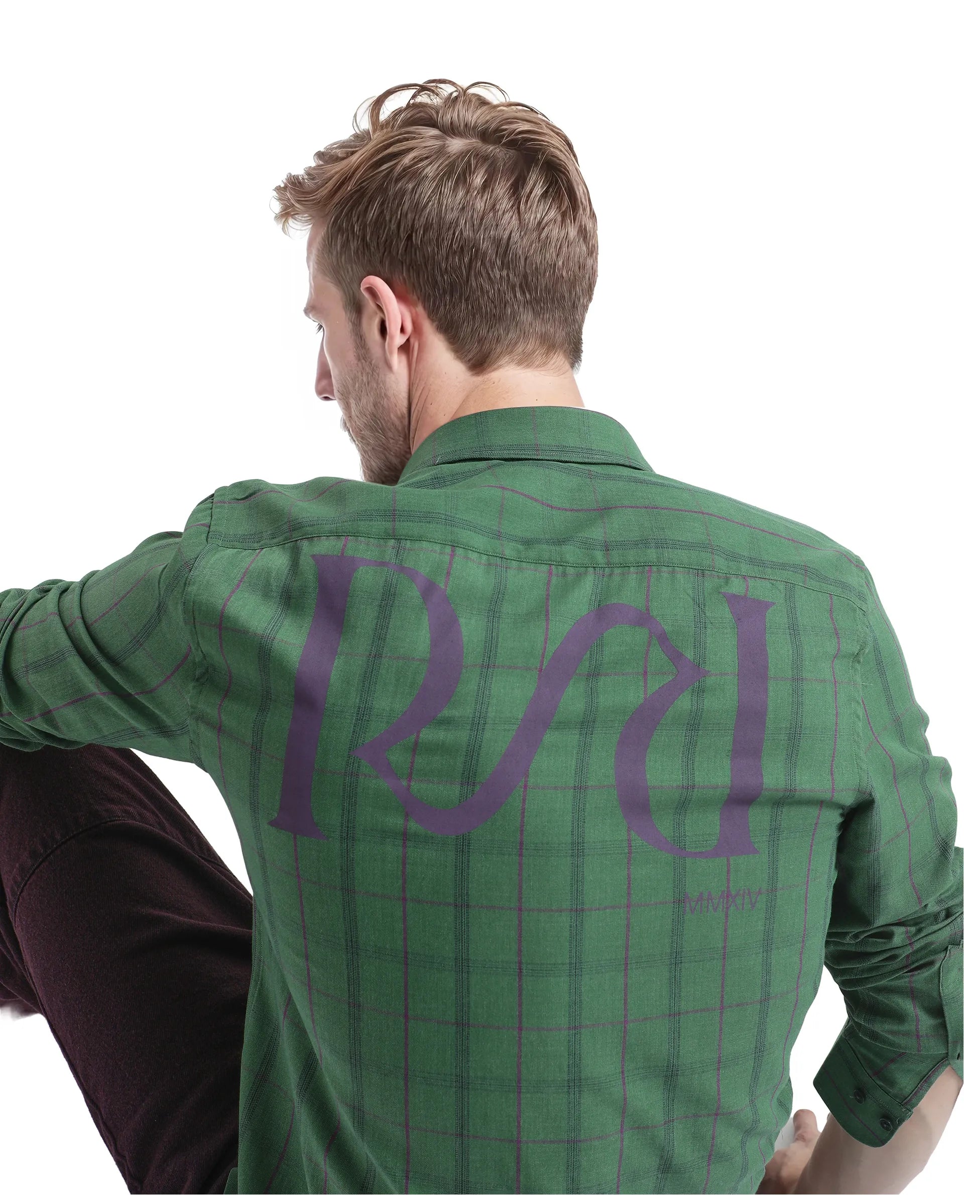 Men's Regular-Fit Shirts for a Classic FitRare Rabbit Men Roos Green Cotton Poly Fabric Full Sleeve Regular Collar Oversized Fit Checked Shirt Men's Regular-Fit Shirts for a Classic FitRare Rabbit Men Roos Green Cotton Poly Fabric Full Sleeve Regular Collar Oversized Fit Checked Shirt