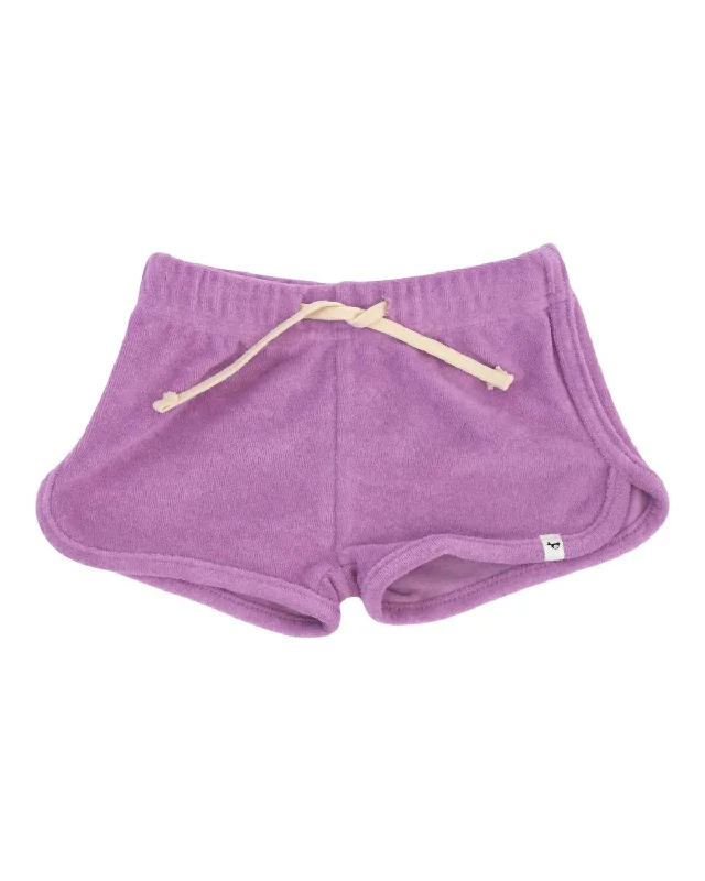 Summer-Appropriate Men's Lightweight ShortsGirl's Assorted Terry Track Short In Orchid Summer-Appropriate Men's Lightweight ShortsGirl's Assorted Terry Track Short In Orchid