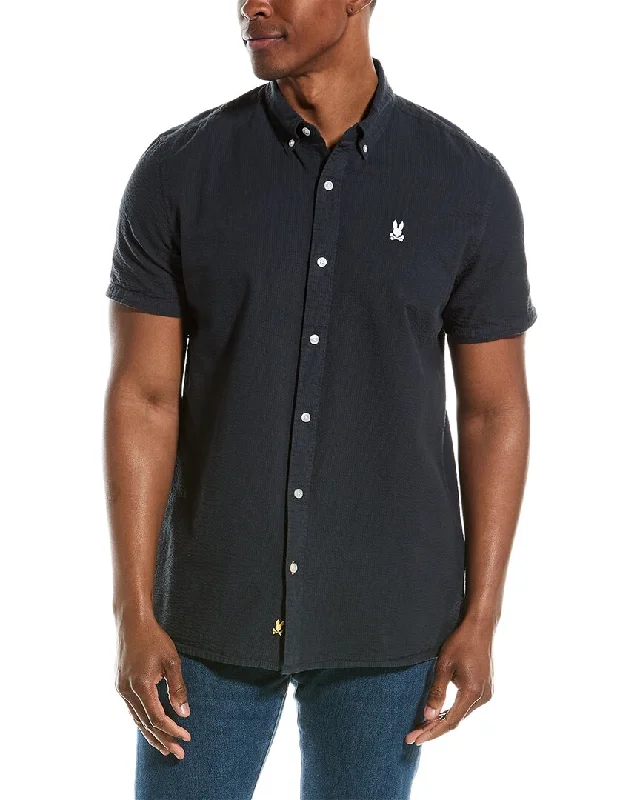 Men's Layering Shirts for Seasonal TransitionsPsycho Bunny Alton Seersucker Shirt