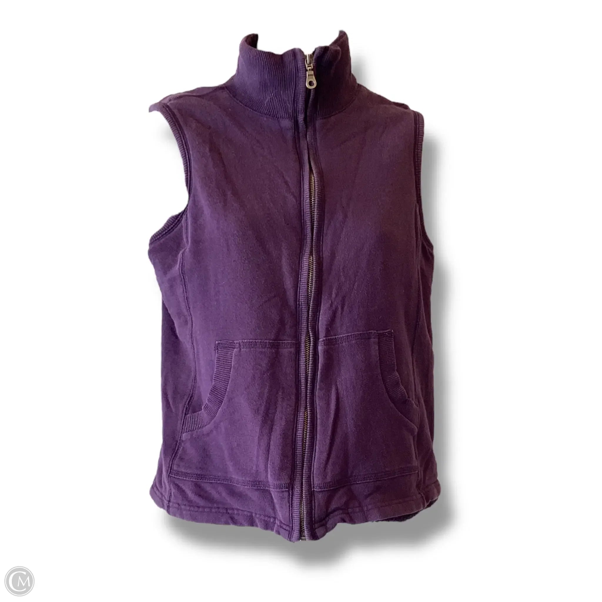 Men's Coats with Slim FitsVest Other By Coldwater Creek In Purple, Size: S