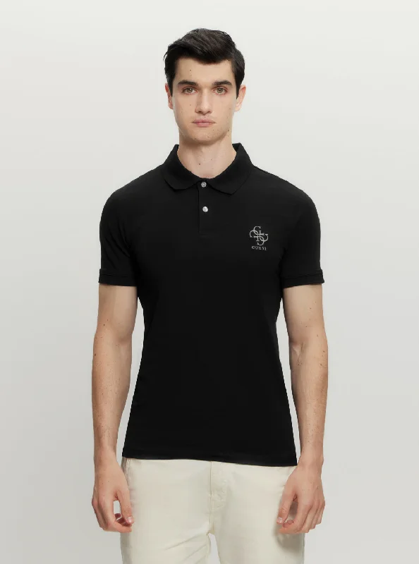 Men's Shirts with Animal PrintsEco Black Nolan Polo T-Shirt