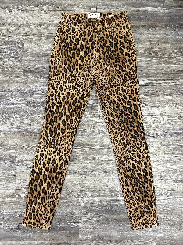 New Arrival Designer Men's JeansAnimal Print Jeans Designer Frame, Size 2