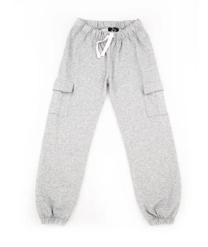 Men's Long-Lasting Cargo ShortsStone Studded Cargo Pants In Grey